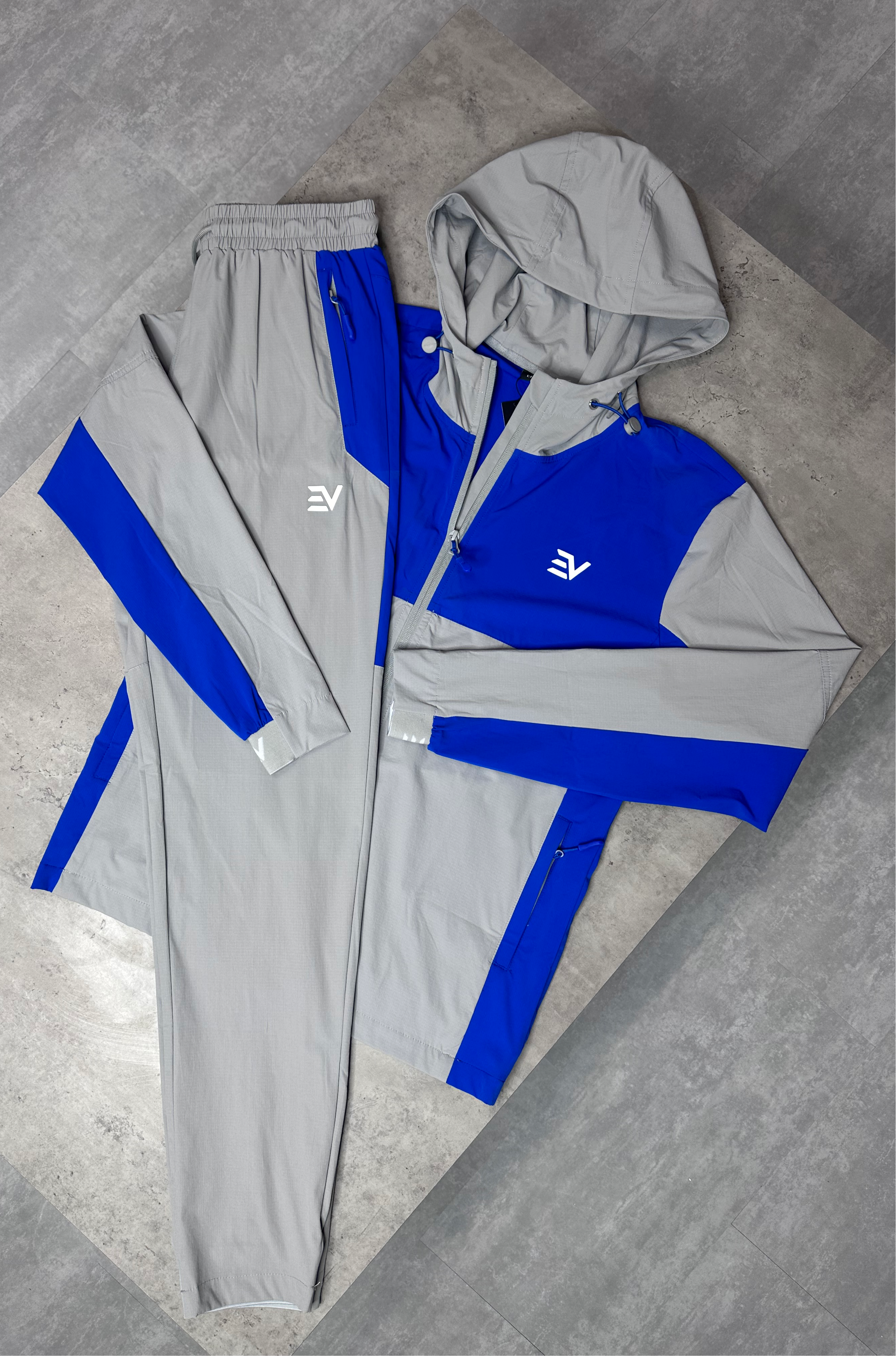 Envi Eclipse Tracksuit “Grey/Royal Blue”