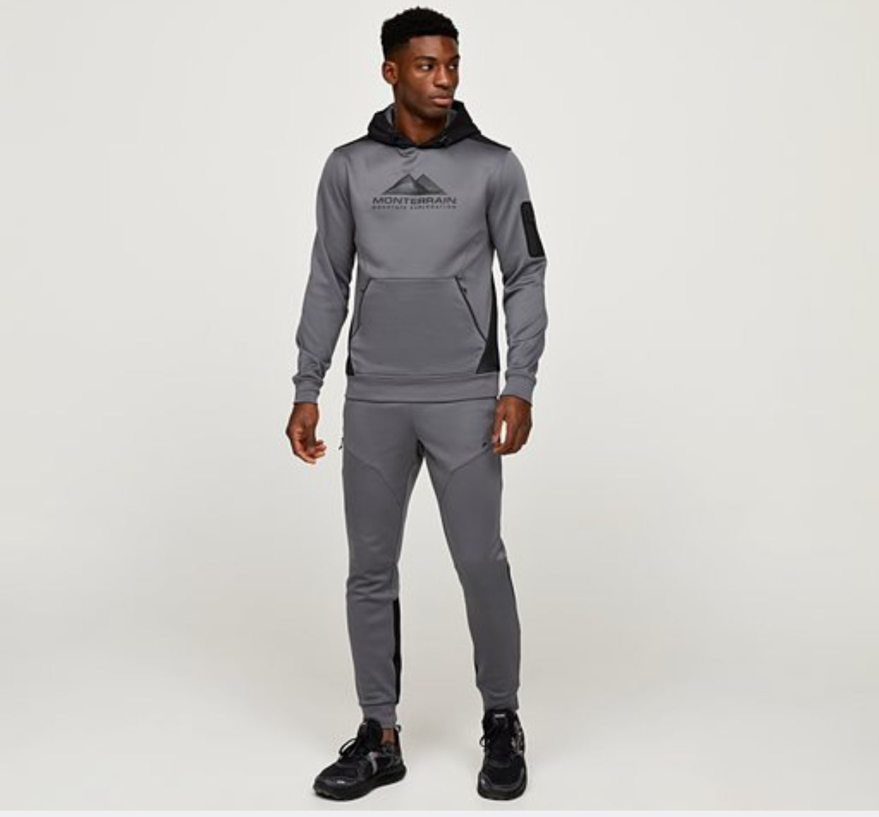 Monterrain Speed Poly Tracksuit “ Steel Grey”