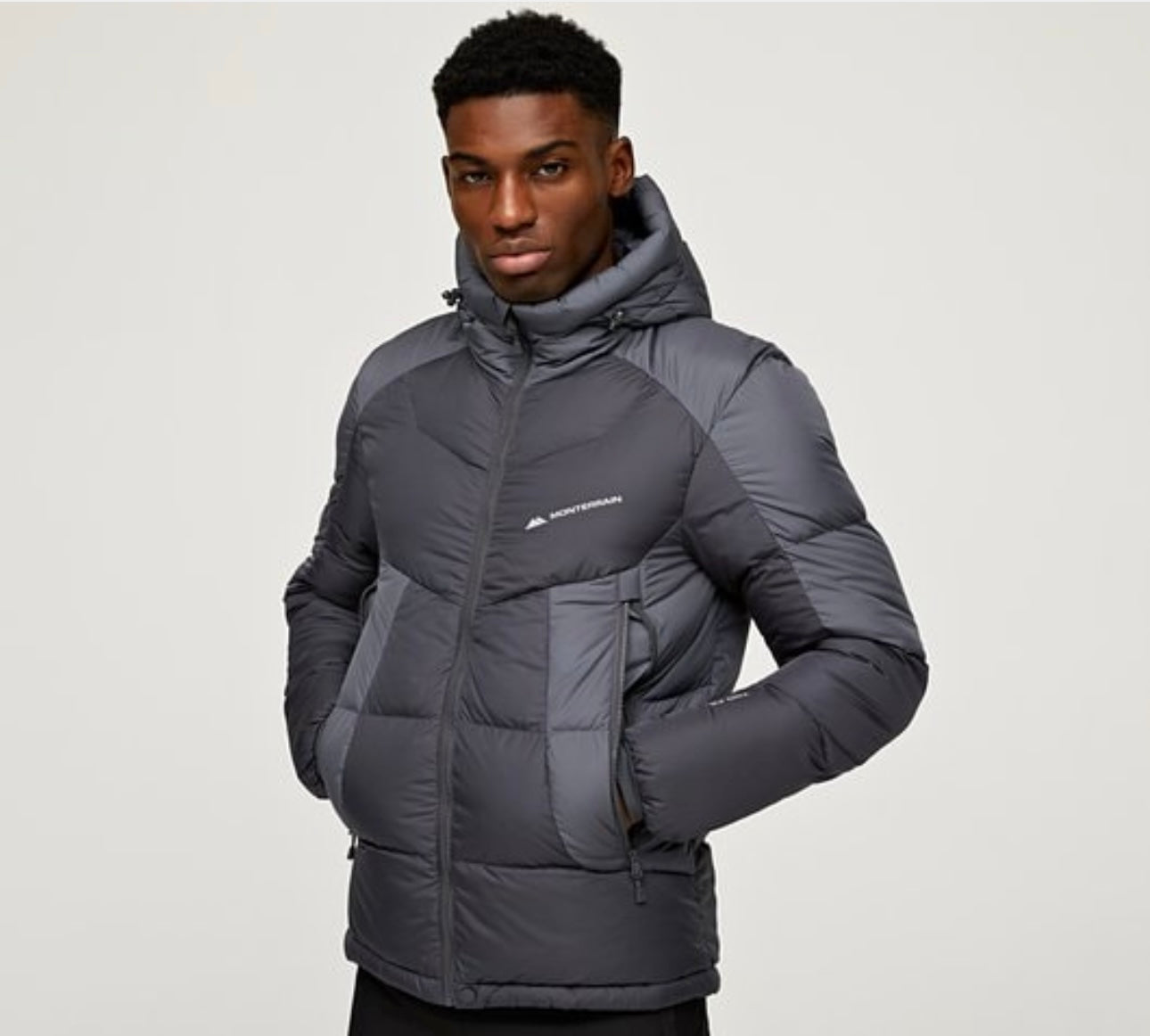 Monterrain Puffer Jacket “Black/Grey”